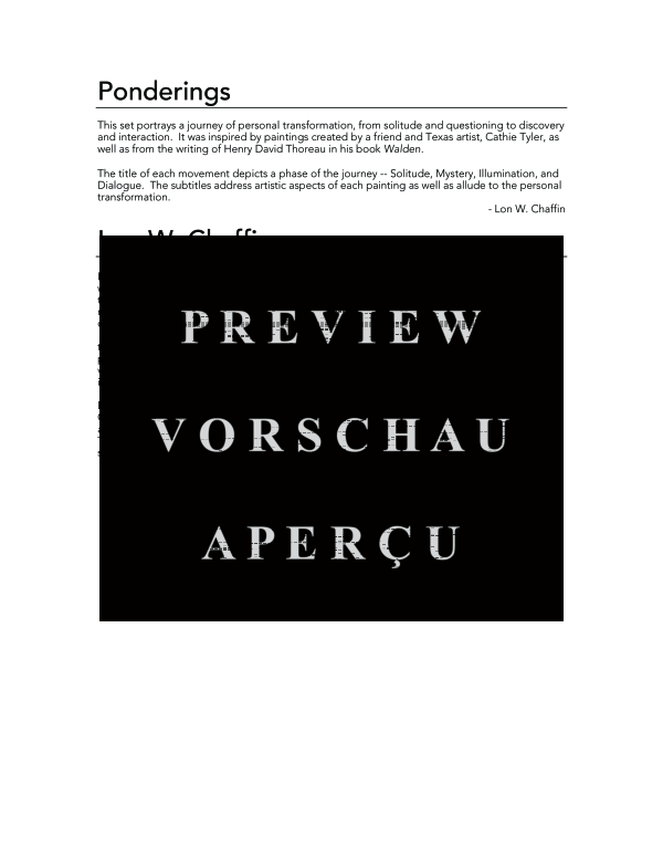 Produktgalerie: Seite 4 von 11 Ponderings, , (Oboe und Klavier)