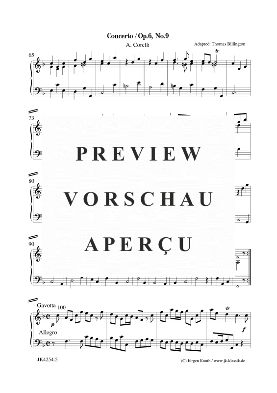 gallery: Concerto Op.6. No.9, , Klavier Solo