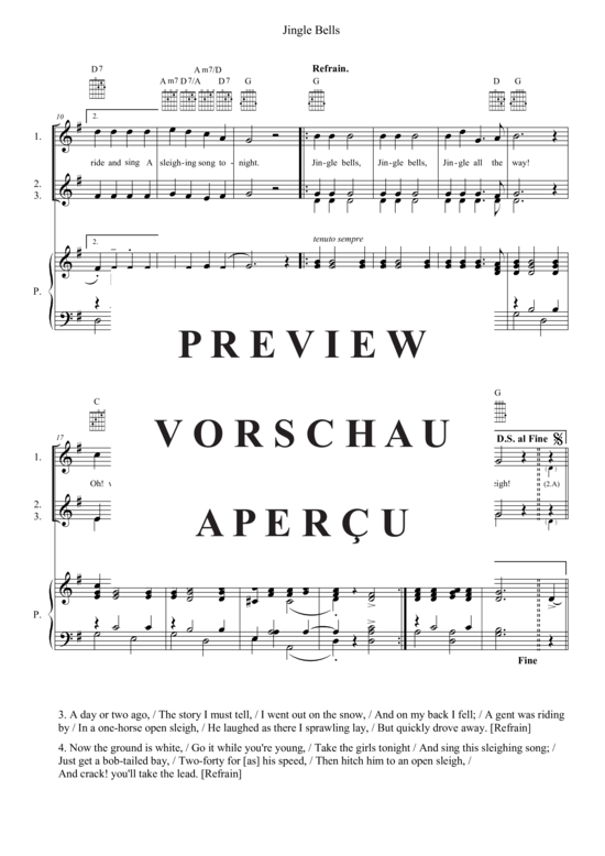Produktgalerie: Seite 3 von 3 Jingle Bells , , (Gesang + Klavier)