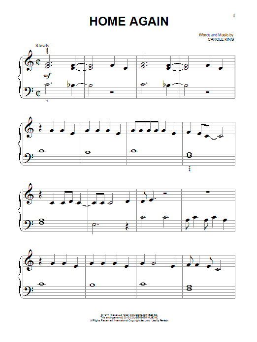 Produktgalerie: Seite 1 von 1 Home Again, Carole King, Klavier