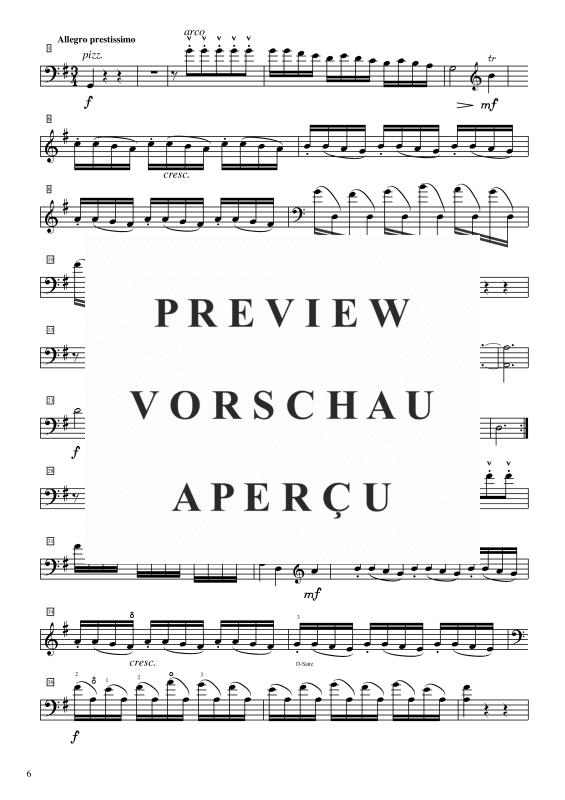 Produktgalerie: Seite 7 von 11 Sonate G- Dur, , Cello und Kontrabass