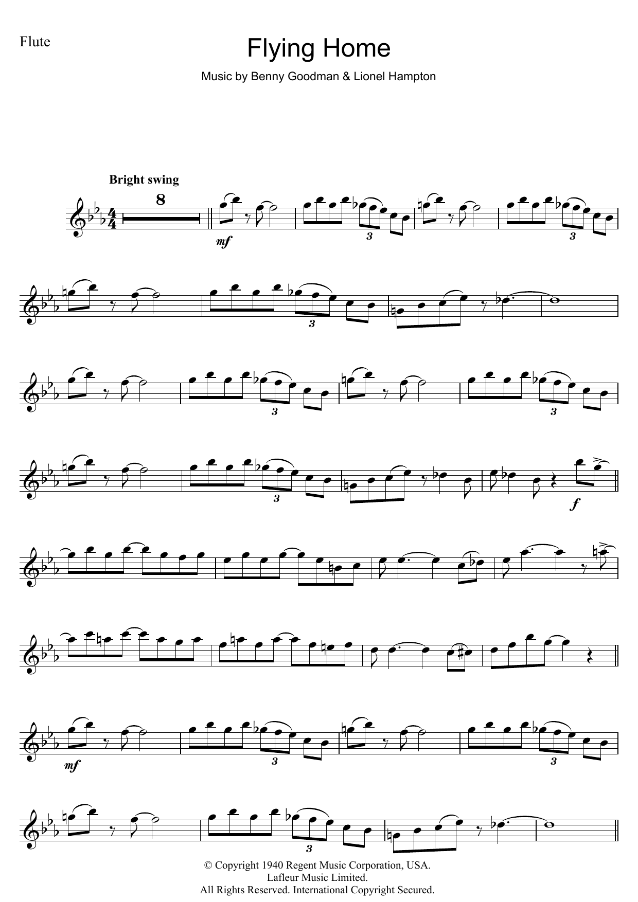 Product gallery: Page 1 of 1 Flying Home, Lionel Hampton