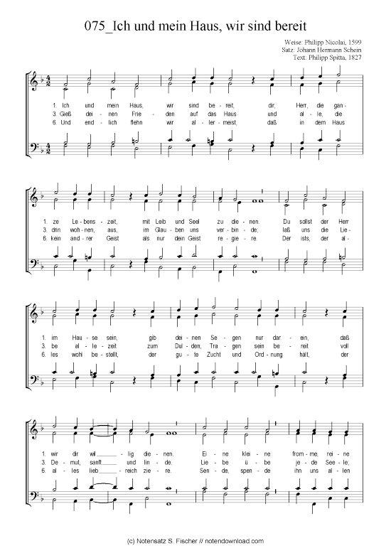 Produktbild zu: Ich und mein Haus, wir sind bereit Chorsatz Alte Meister