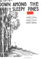 cover: Down Among The Sleepy Pines, Murray Mencher