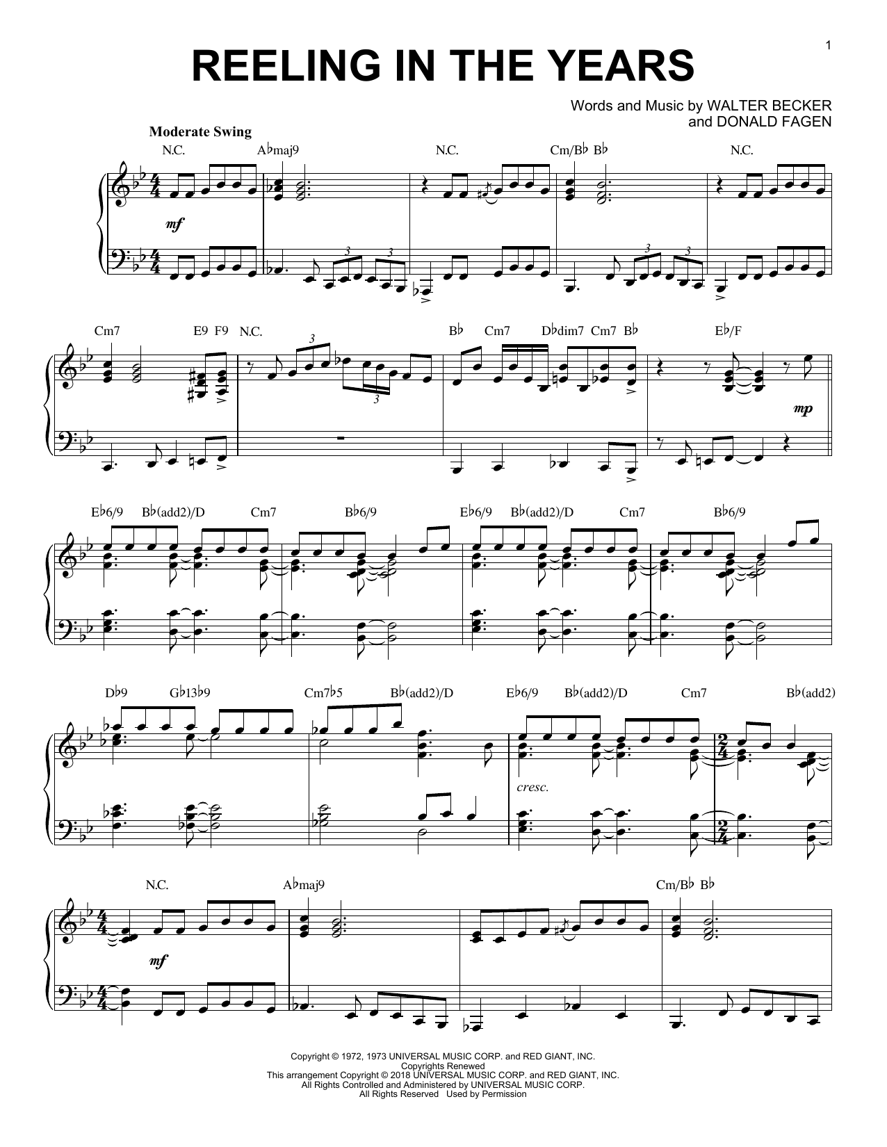 Produktbild zu: Reeling In The Years [Jazz version]