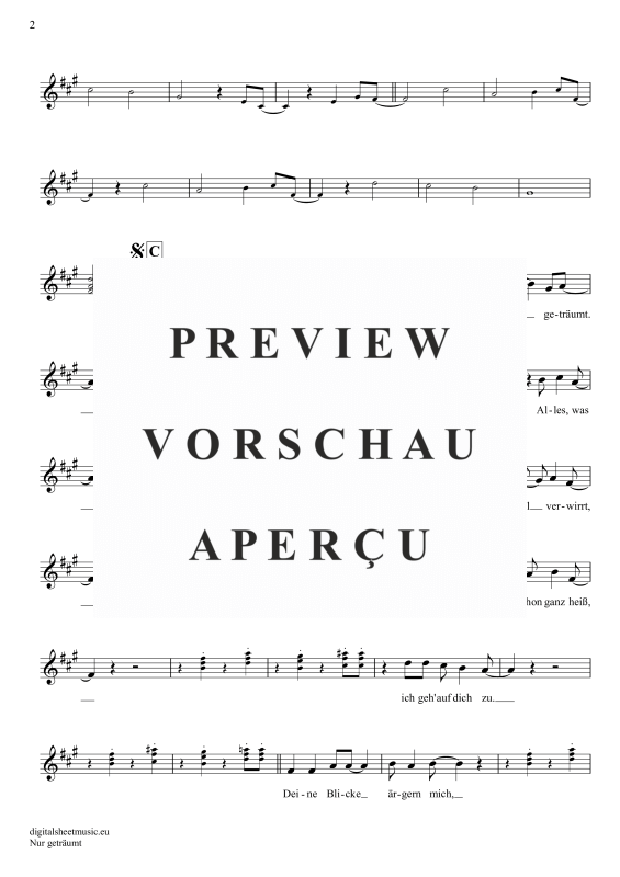 gallery: Nur geträumt, Nena, Klarinette in B