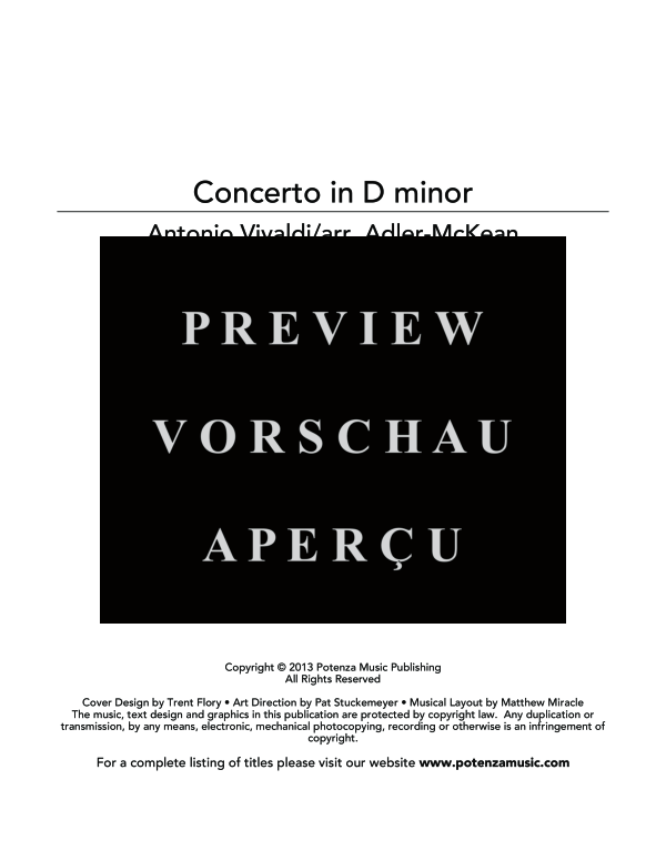 Produktgalerie: Seite 3 von 11 Concerto in D Minor, , (Trio 2x Tuba und Klavier)