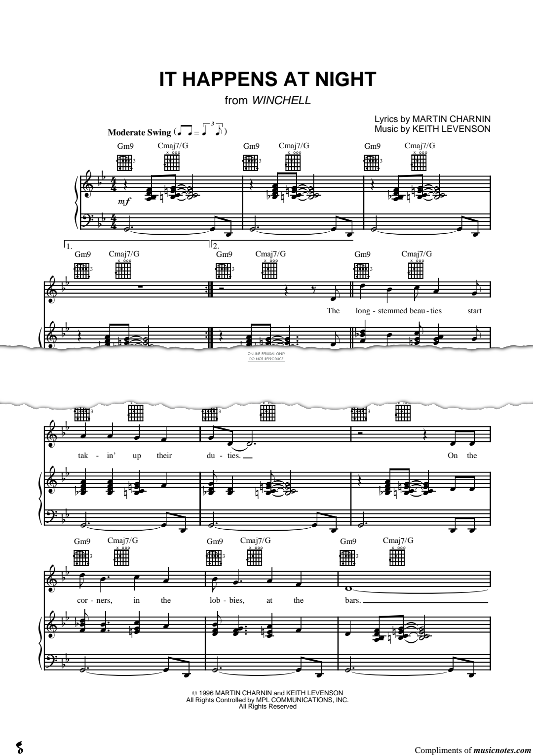 Produktgalerie: Seite 1 von 1 It Happens At Night, Martin Charnin, Gesang, Gitarre, Klavier