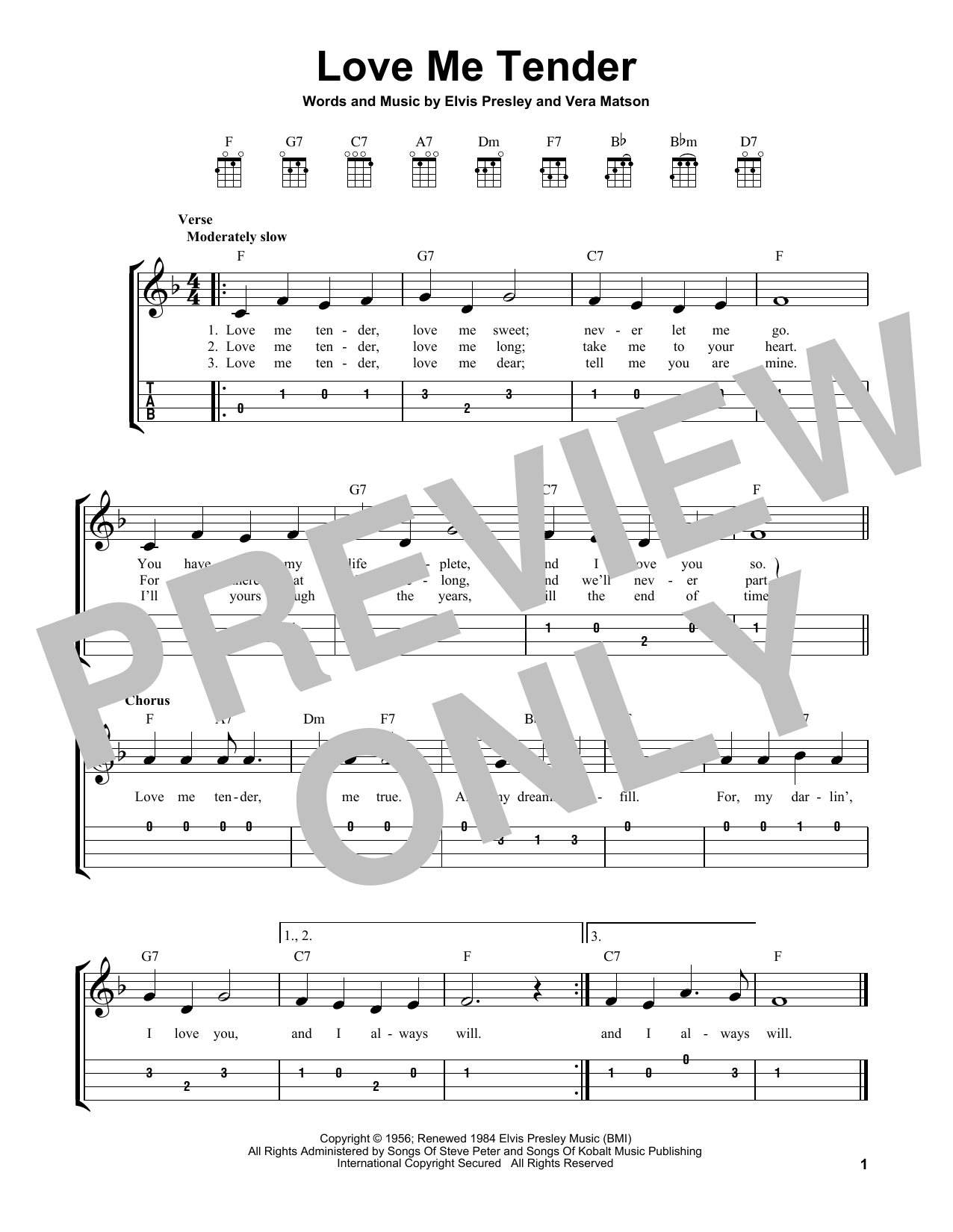 Product gallery: Page 1 of 1 Love Me Tender, Elvis Presley