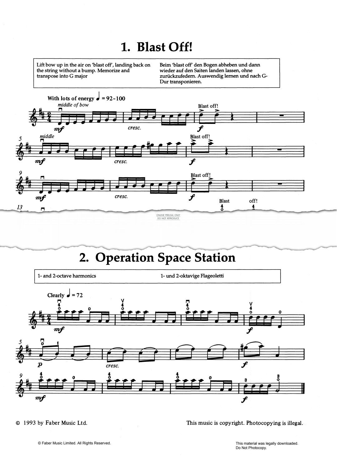 Produktgalerie: Seite 1 von 1 Blast Off!/Operation Space Station, Mary Cohen, Violine