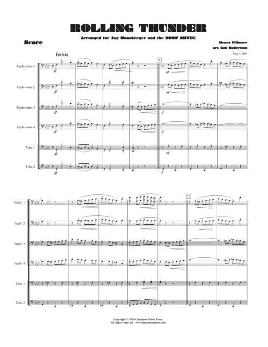 Product gallery: Page 1 of 18 Rolling Thunder , , (Tuba Ensemble EEEETT)