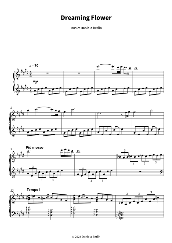 gallery: Dreaming Flower, Berlin, Daniela, (piano solo)