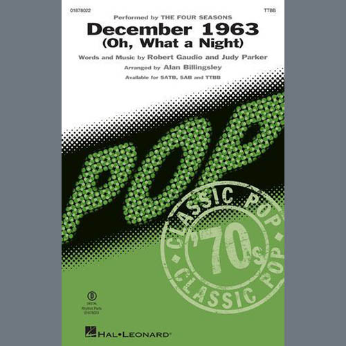 Produktbild zu: December 1963 (Oh, What A Night) (arr. Alan Billingsley)