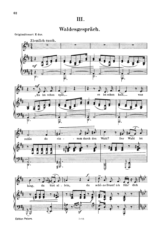 Product picture to: Waldesgespräch Op.39 No.3Robert Schumann