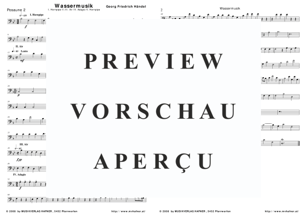 Product gallery: Page 11 of 11 Wassermusik, , (large wind orchestra)
