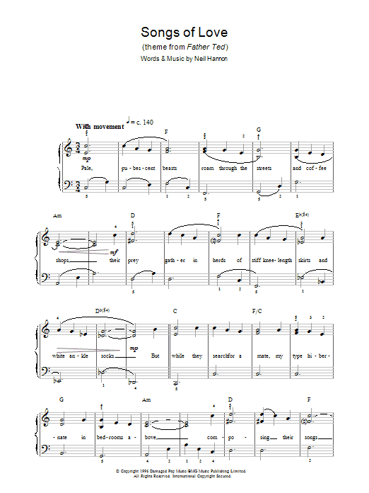 Produktbild zu: Songs Of Love (Theme from Father Ted)
