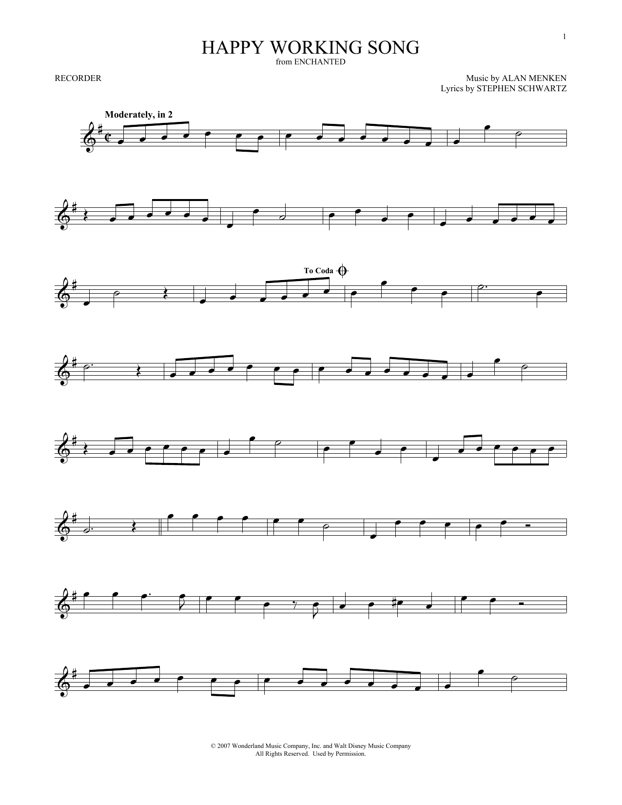 Product gallery: Page 1 of 1 Happy Working Song (from Enchanted), Amy Adams
