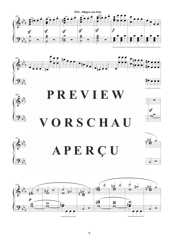 Produktgalerie: Seite 10 von 11 Symphony No.5 in C minor Op.67 for piano - Full Score, , Klavier Solo