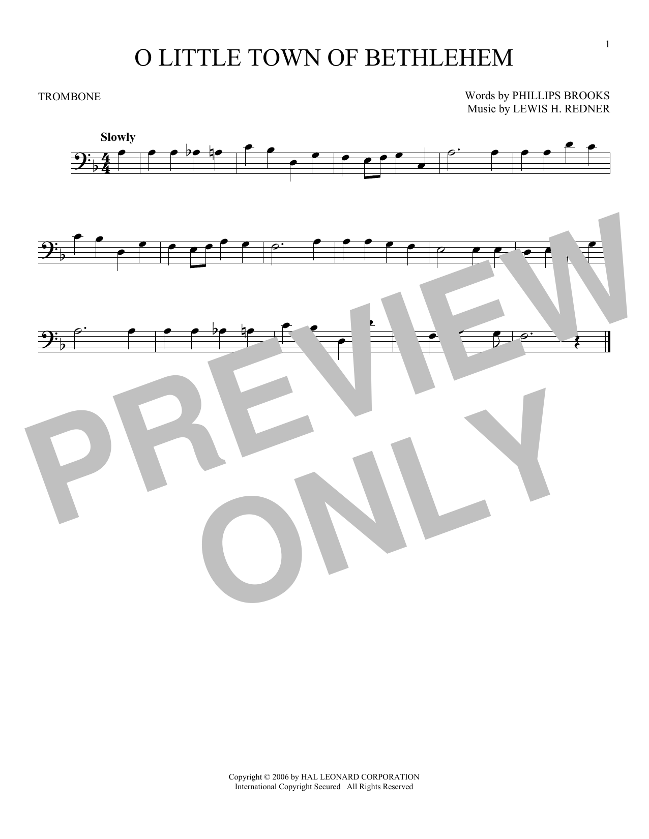 Product gallery: Page 1 of 1 O Little Town Of Bethlehem, Phillips Brooks