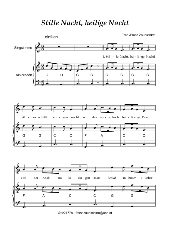 Product picture to: Stille Nacht heilige NachtTraditional