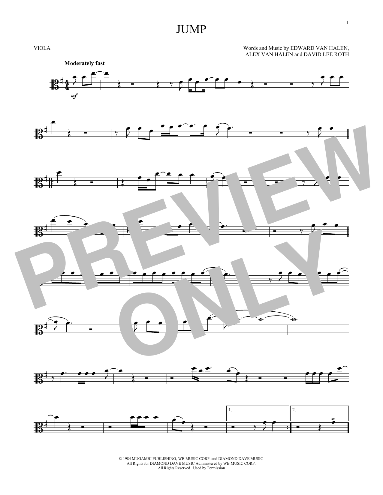Product gallery: Page 1 of 1 Jump, Van Halen