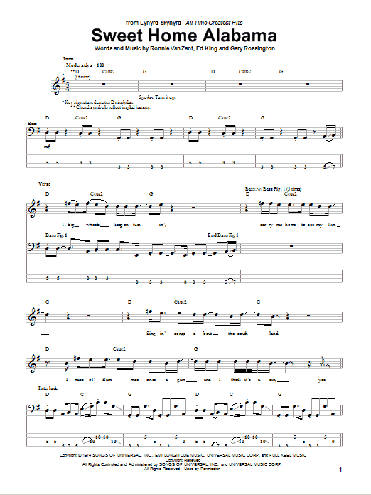 Produktgalerie: Seite 1 von 1 Sweet Home Alabama, Lynyrd Skynyrd