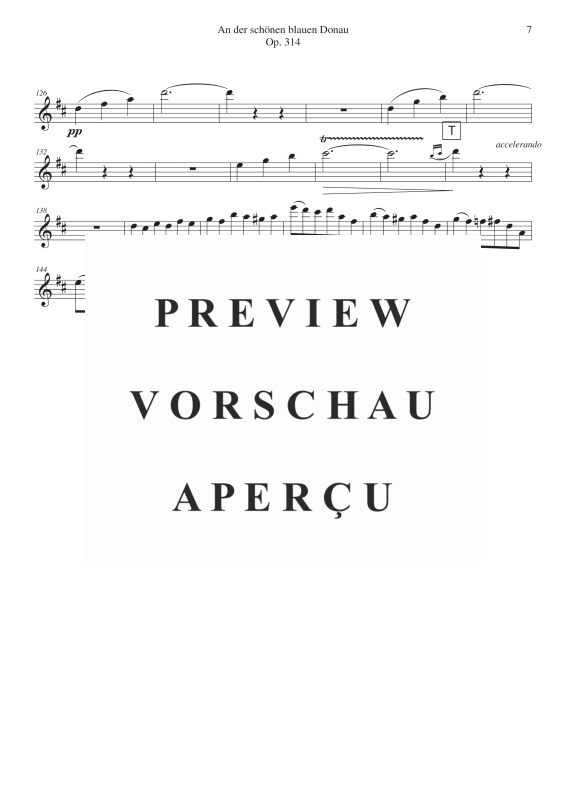 Produktgalerie: Seite 9 von 11 An der schönen blauen Donau, , Saxophonquintett SATTB