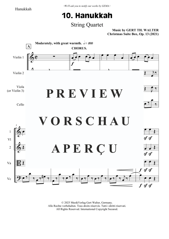 gallery: Hanukkah, , Streicher Quartett