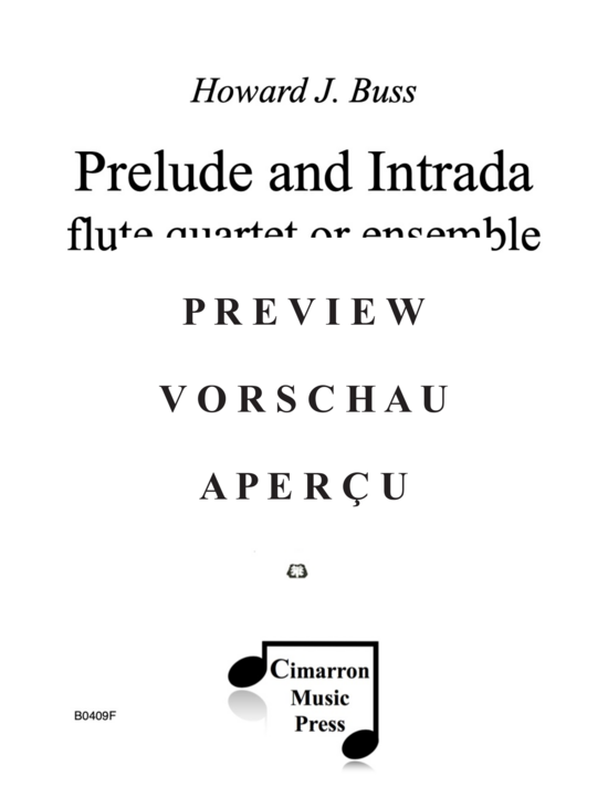 gallery: Prelude and Intrada , , (4 Flöten oder Ensemble)