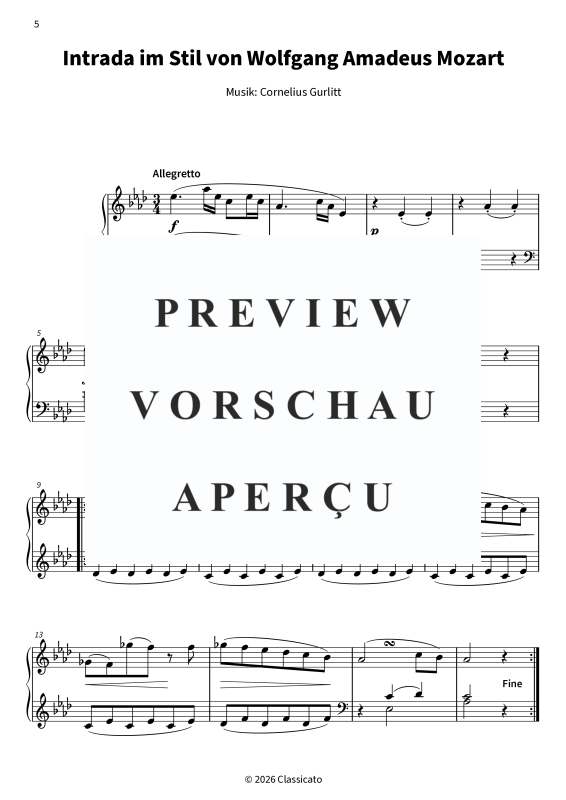 Product gallery: Page 7 of 11 Ach du lieber Augustin op. 115 - Charakterstücke im Stil berühmter Meister, , Solo Piano