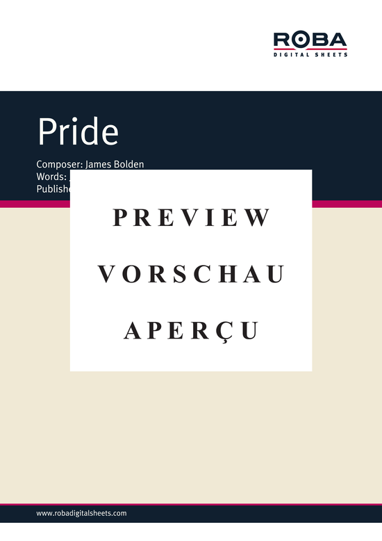 Produktgalerie: Seite 2 von 3 Pride , , Klavier und Gesang