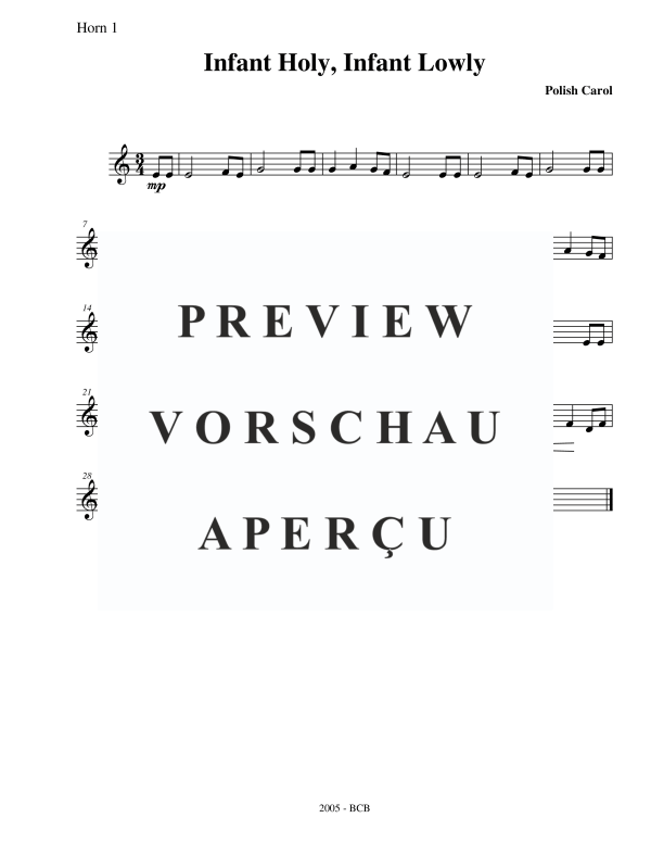 Produktgalerie: Seite 10 von 11 Infant Holy, Infant Lowly, , BlechblÀser Sextett