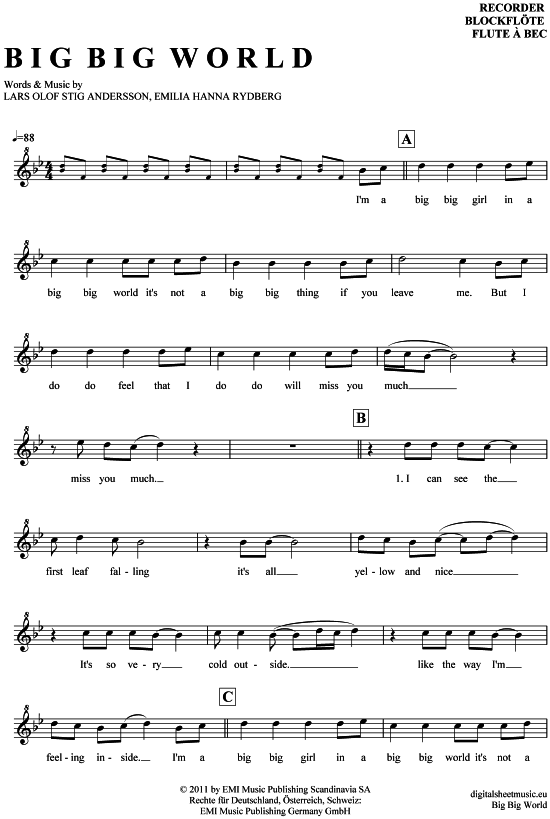 Product picture to: Big Big World Emilia