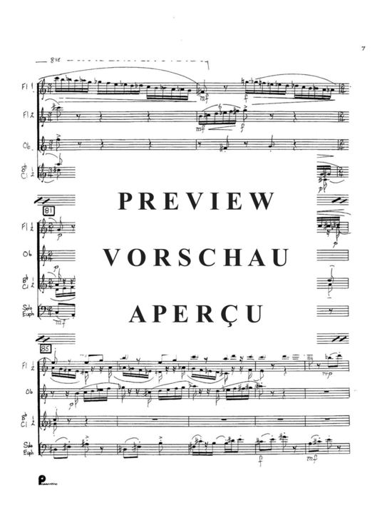 Produktgalerie: Seite 9 von 21 Concertino , , (Gemischtes Ensemble 2x Flöte, Oboe, 2x Klarinette +Euphonium Solo)