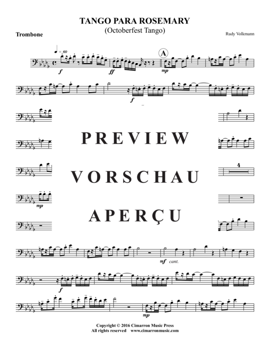 Produktgalerie: Seite 19 von 20 Tango Para Rosemary , , (Blechbläserquintett)