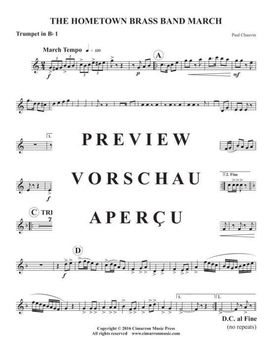 Produktgalerie: Seite 6 von 10 Hometown Brass Band March , , (Blechbläserquintett)