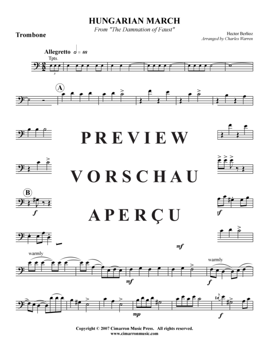 Produktgalerie: Seite 13 von 21 Ungarischer Marsch , , (Blechbläserquintett)