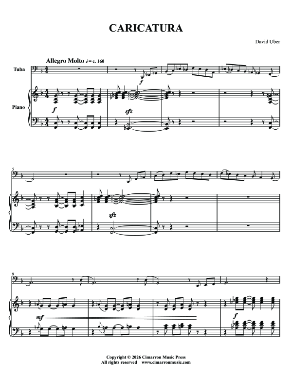 Produktgalerie: Seite 1 von 11 Caricatura, , Tuba und Klavier