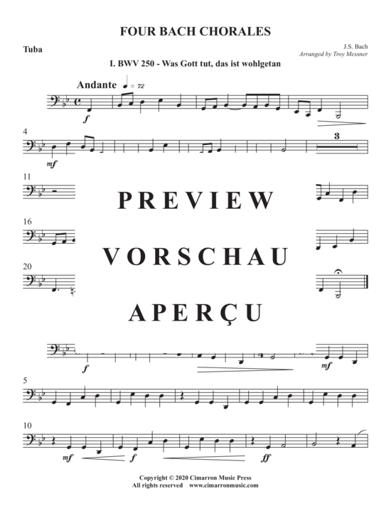 gallery: Four Bach Chorales , , (BlechbläserQuintett)
