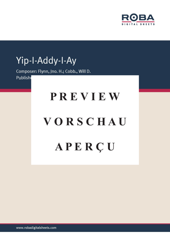 Produktgalerie: Seite 2 von 8 Yip-I-Addy-I-Ay , Popular Standard, Klavier und Gesang