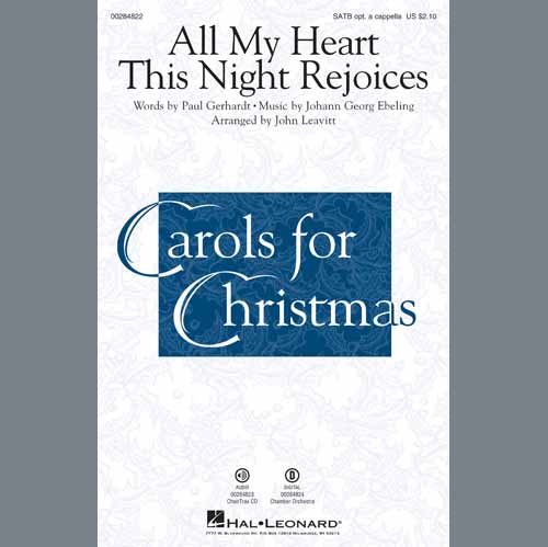 cover: All My Heart This Night Rejoices (arr. John Leavitt), Johann Georg Ebeling, Chor