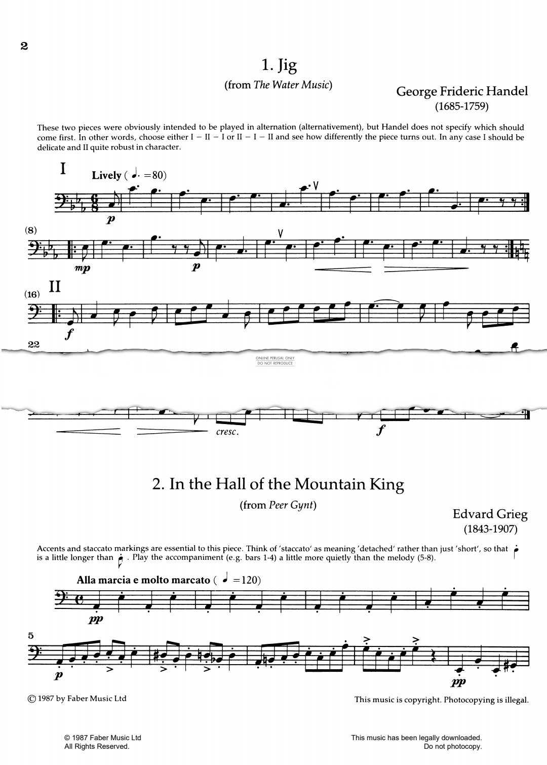 Produktgalerie: Seite 1 von 1 In The Hall Of The Mountain King, Edvard Grieg, Fagott, Klavier