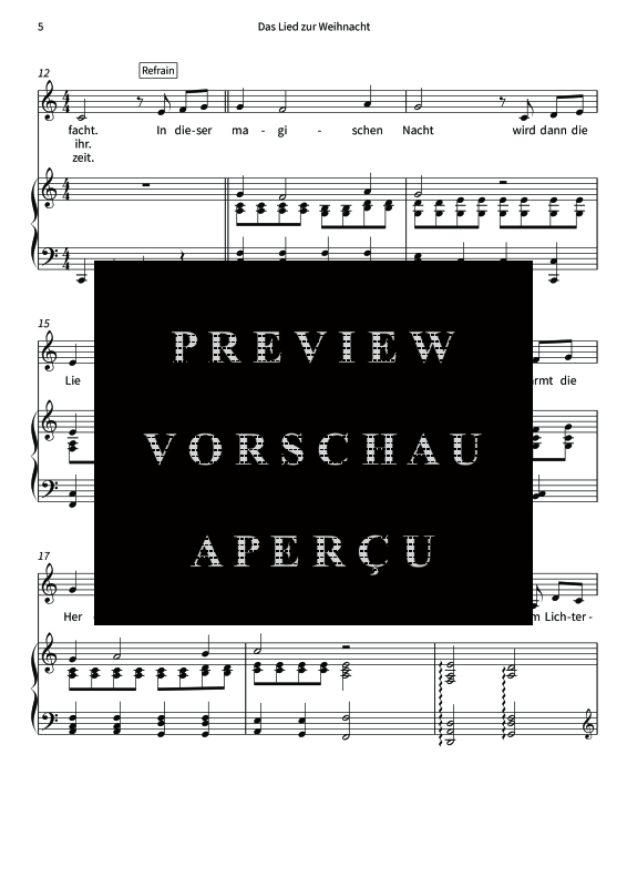Produktgalerie: Seite 7 von 8 Das Lied zur Weihnacht - Hoffnung, Liebe und das Licht der Heiligen Nacht, , Gesang und Klavier