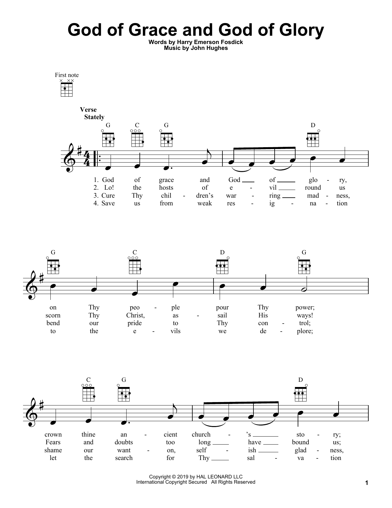 Product gallery: Page 1 of 1 God Of Grace And God Of Glory, John Hughes
