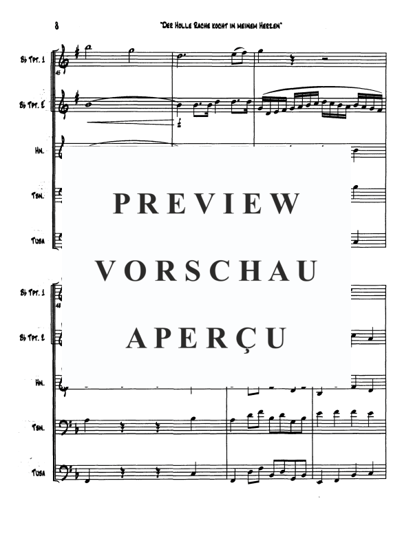 Product gallery: Page 10 of 11 Queen of the Night's Aria, , Brass Quintet