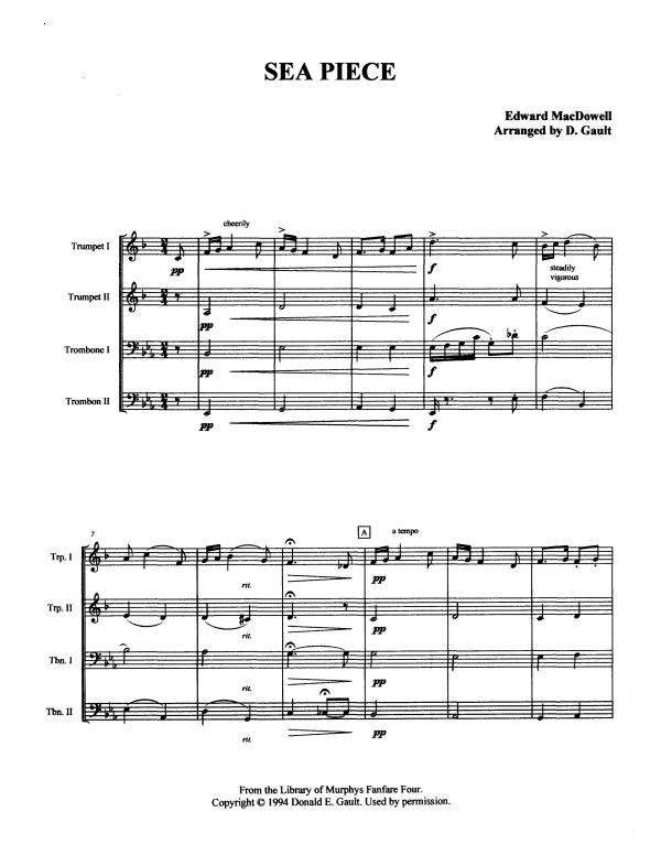 Produktgalerie: Seite 1 von 11 Sea Piece, , Blechbläserquartett