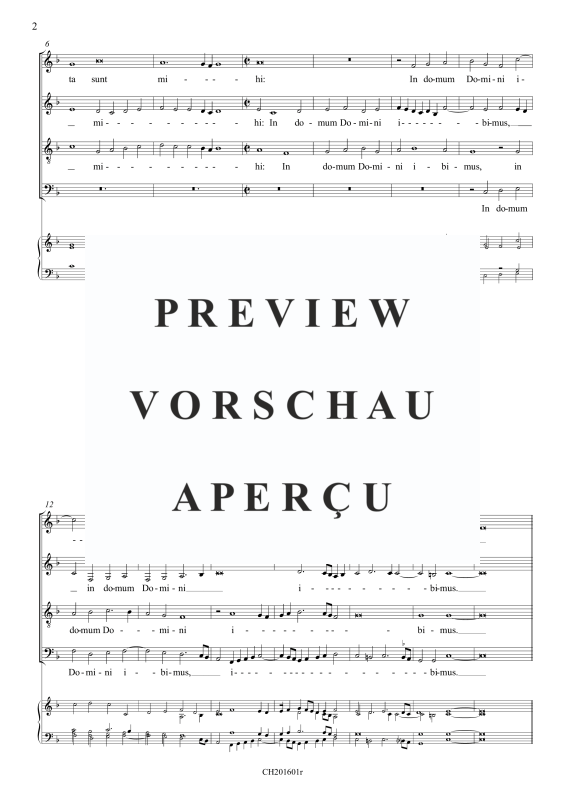 gallery: Laetatus sum (Psalm 121), , Gemischter Chor 12-stimmig und BC