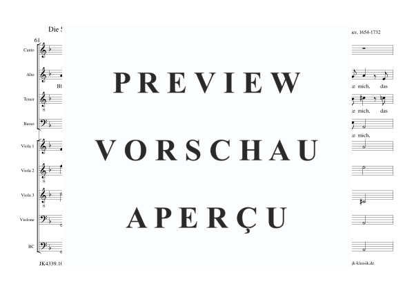 Produktgalerie: Seite 11 von 11 Die Seele Christi heilige mich, , Gemischter Chor, Streicher und BC