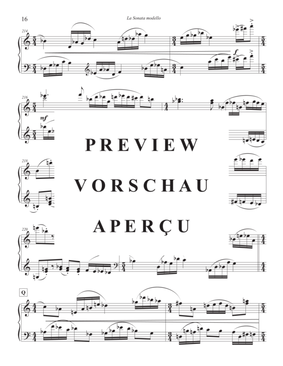 gallery: La Sonata modello , , Klavier Solo