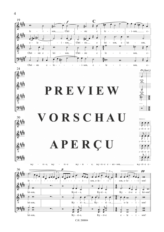 gallery: Missa Brevis (1956), , (Gemischter Chor 4-5 stimmig)